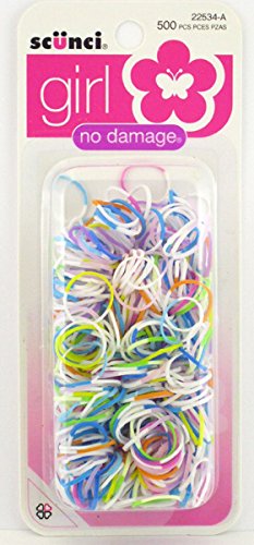 Scunci Girl No Damage Polyband Elastics 500 Pcs Import It All