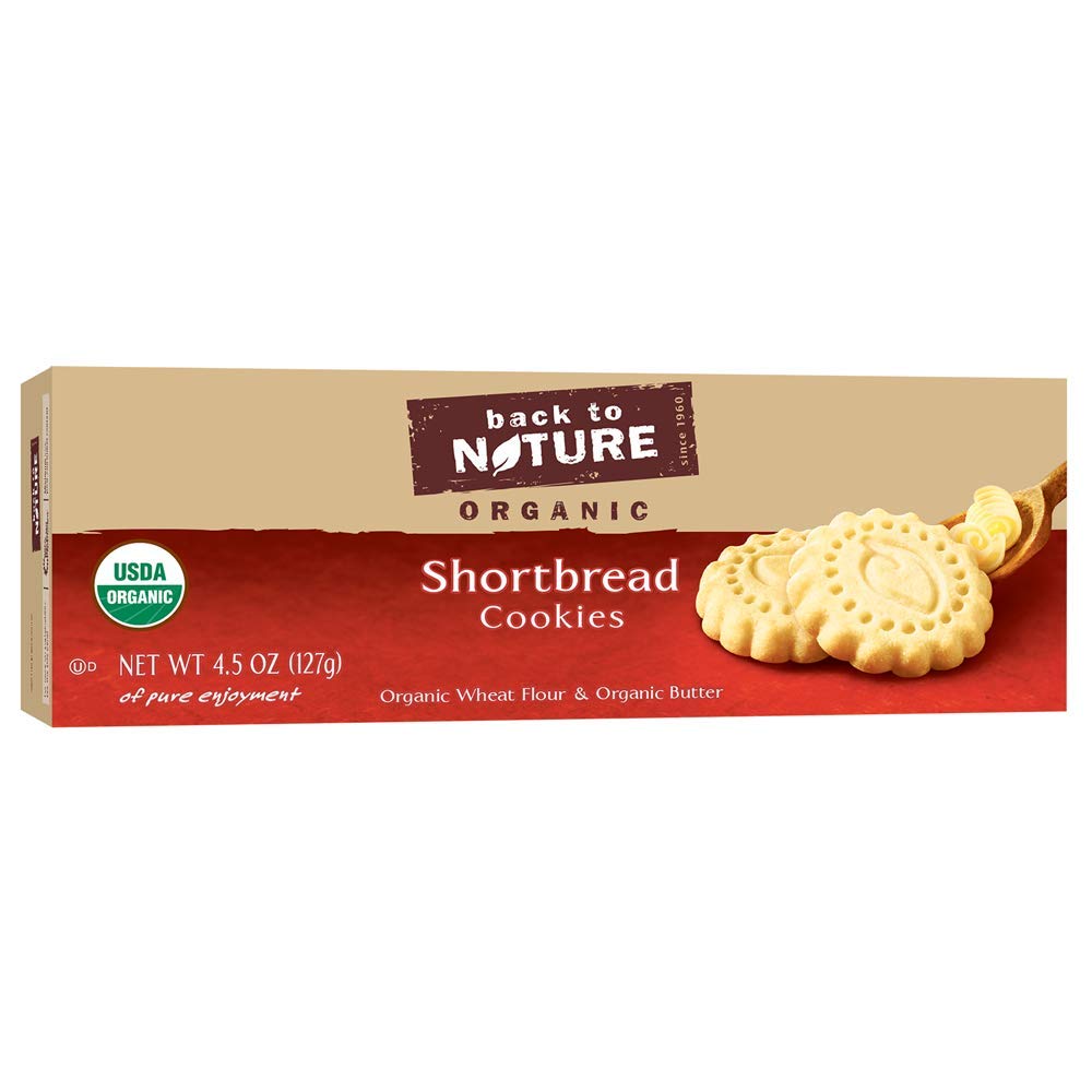 Back to Nature Cookies, Organic Shortbread, 4.5 Ounce