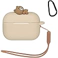 Wonhibo for Airpods Pro 2 Case, Cute Silicone Cover for Airpod Pro 2nd with Keychain (Bear)