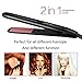Hair Straightener, JUMPHIGH Professional Flat Iron for Hair Styling Ceramic Tourmaline Ionic Hair Straightening Iron & Curler with Adjustable Temp, 1 Inch Titanium Plates, LCD Display, Dual Voltage