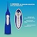 SmarToiletries Professional Cordless 3-Mode Rechargeable Waterproof Oral Irrigator/Water Flosser High Capacity Water Tank 4 Jet Tips … (Dogder Blue)