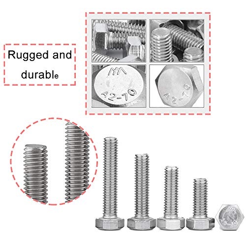 M4 304 Outer Corner Hexagonal Stainless Steel Hex Bolt Set Machinery Industry, Mechanical Hex Bolts and Nuts