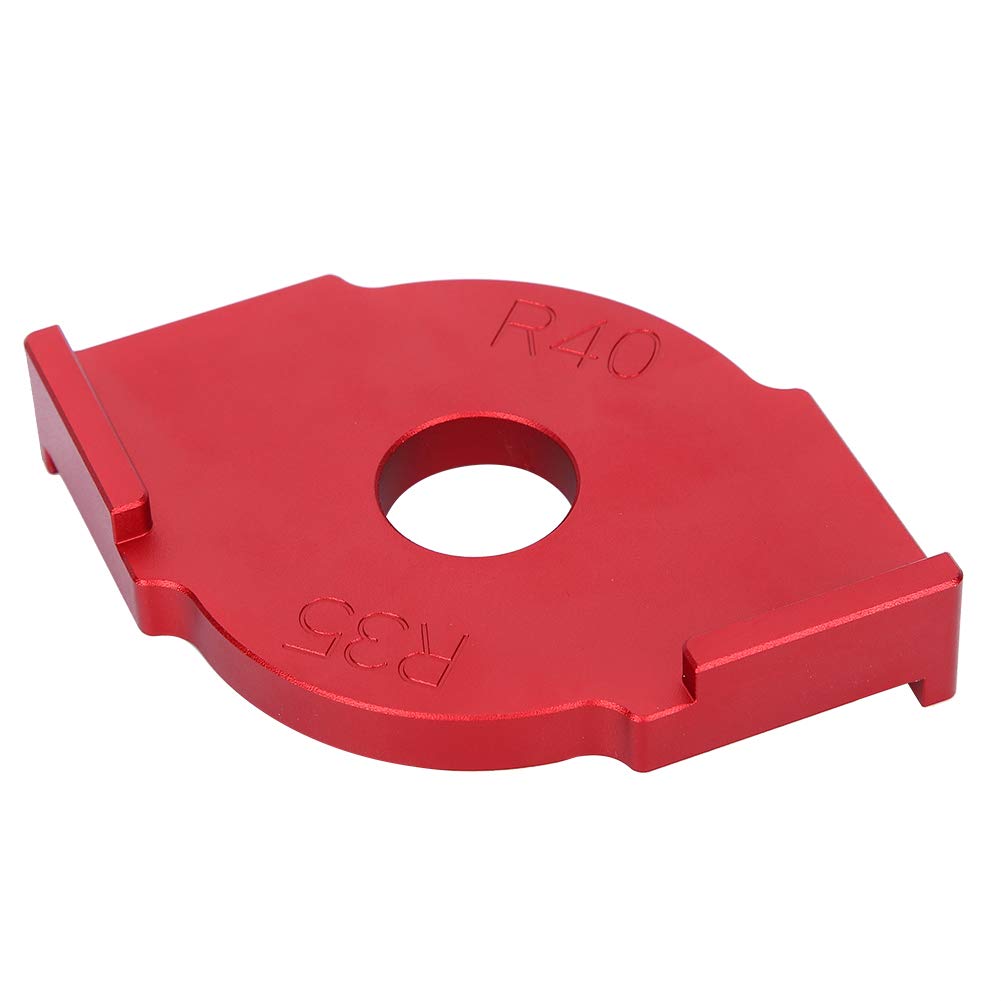 Rounded Corner Template Aluminum Alloy Radius Jig Router Templates R35-R40 for Edge Trimming Engraving Machines Quick-Jig