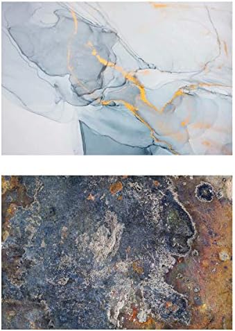 AOSTO 33"x22"(83x55cm) 2 in 1 Ins Pictures Background - Great for Manicure Cosmetics Food Photos Photography - Waterproof Thick Paper Backdrop Abstract Texture - FUSDP-72