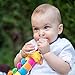 BabyHuggle Caterpillar Pacifier - Stuffed Animal Toy with Detachable Silicone Baby Dummy, Binky Clip Leash & Squeaky