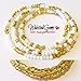Inner Peace Waist bead/White Crystal Waist Beads/Purple/Amethyst/African Waist Beads/Gifts For Her/Plus Size/Gold /