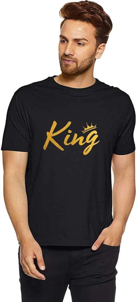 Buy King - T-Shirt - Half Sleeve for Men. at Amazon.in