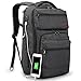TIGERNU Business Backpack fits 15.6 Inch laptop/notebook Computer Backpack with USB Charging Port/Water Resistant/Tear Resisting/Lightweight Travel Bag (Dark Gray)