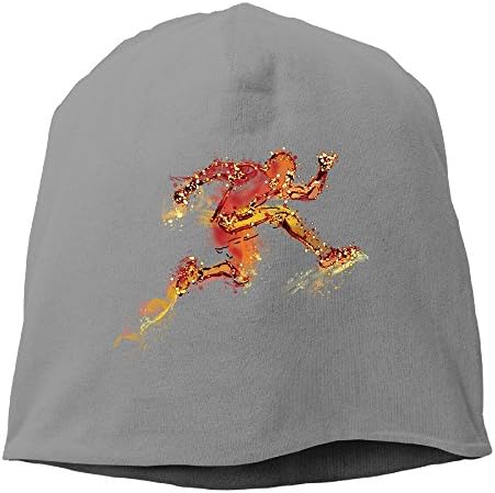 Splashing Runner Running With Fire Beanies Cap For Men Women