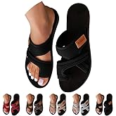 Women's Orthopedic Sandals Summer 2026 Breathable Mesh Slip-On Flip Flops with Arch Support Lightweight Casual Beach Slide Slippers