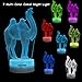 Camel 3D Visual Illusion Night Lamp Birthday Anniversary Party Gift LED Nursery Bedside Table Desk Night Lamps Lights for Baby Kids Children Camel Figure Toy Lovers Bedroom Theme Decor by YODAFOUR