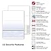 DocuGard Standard Security Check, 11 Features, 8.5 X 11, Blue Marble Bottom, 500/ream