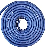 SoundBox Connected 4 Gauge Blue Amplifier Amp Power/Ground Wire 25 Feet SuperFlex Cable 25'