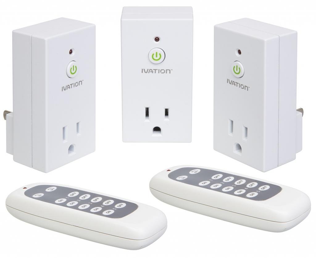 Ivation Programmable Wireless Remote Control 110V AC Plug in Outlet