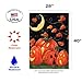 Toland Home Garden 28x40 Inch Double Sided House Flag Halloween Flag, Scary Night Spooky Halloween Garden Flag For Outdoor Yard Flag Decoration