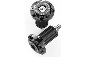 Cnonee1 CNC 7/8'' Motorcycle Handle Bar Ends Hand Grips Plug Cap Slider Aluminum Universal for Dirt Bike ATVs Modified Balanc