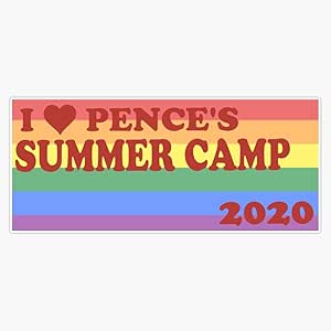 Amazon Com Tct Trading Mike Pence Summer Camp Vinyl Stickers Waterproof Decal Car Laptop Bumper Stickers 5 Sports Outdoors