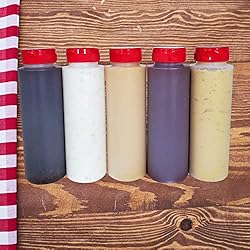 kelkaa 16oz HDPE Plastic Squeeze Bottles with Wide