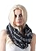 MissShorthair Music Note Print Infinity Scarfs for Women