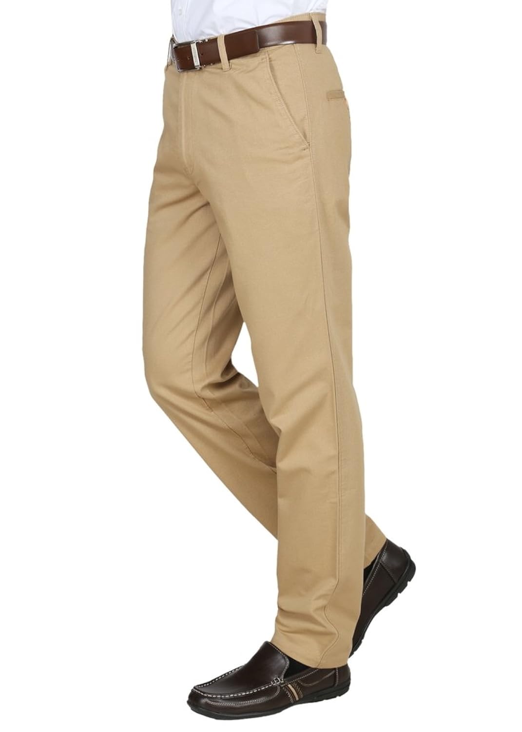 modo men's cotton regular fit trousers