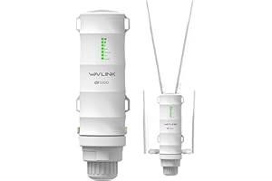WAVLINK Outdoor WiFi Extender AC1200 Dual Band 2.4/5 GHz Long Range Outdoor WiFi Extender,Weatherproof Wireless Access Point for Backyard with PoE Powered,Support Access Point/Repeater/Router Mode