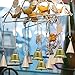 40 Pieces Christmas Bronze Jingle Bells Craft Small Bells Vintage Jingle Bells Brass Silver Color Bells Christmas Bells for Dog Potty Training, Making Wind Chimes, Festive Decor 1.5 inch