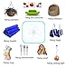 COOLOGIN 70 Pack Ceiling Hooks Assortment Kit, 6 Sizes Vinyl Coated Screw Hooks for Hanging Plants,Mug,Wind Chimes,Kitchen Utensils, Jewelry- for Indoor and Outdoor Use - White