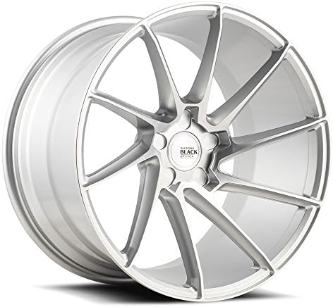 19" Inch Savini BM15 Brushed Silver Wheels Rims Only | Set of 4 | Includes Free Wheel Club LA T-Shirt | Fits Audi Mercedes BMW Infiniti Dodge Cadillac Chevy Ford Lexus Tesla Nissan Hyundai