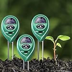 Soil PH Meter 3 Pack, Heggy 3-in-1 Soil Moisture Tester Kits, Light & pH Acidity Plant Tester for Indoor & Outdoor Plants, PH Meter for Soil (No Battery Needed)