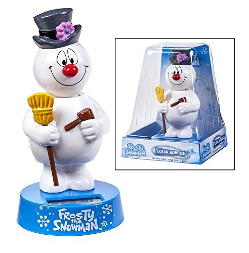 Frosty The Snowman Solar Bobble Head Bobbler
