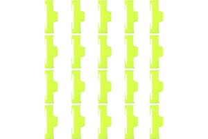 skrnrhrery Servo Cable Clip Lock, 20pcs Servo Extension Cable Safety Connector Clips Lead Wire Lock, for Rc Servo Expansion Cable Or Servo Y Adapter Cable, Jr Servo Cable Kit. (Yellow)…