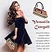 Primeware Wine Clutch Bag (Thermal Insulated) Trendy Women's Carry Tote | Holds Red & White 750mL Bottles | Trendy Fashion | Incl. Portable Waiter-Style Corkscrew