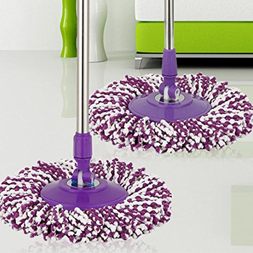 image for Mop Head,Han Shi Replacement 360 Rotating Head Easy Magic Microfiber S