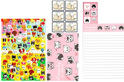 Cute Kawaii Japanese Stationery School Supplies Kitty Cat Envelope Letter Writing Set for Kids