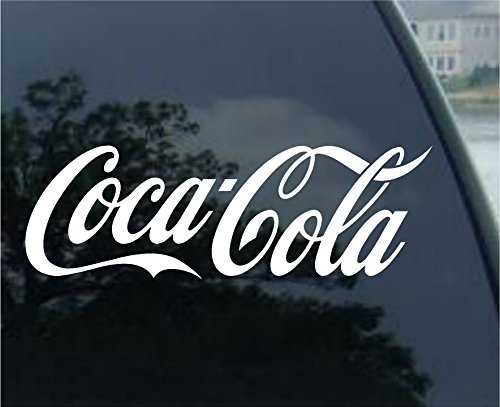 Coca Cola White Decal Sticker Laptop Wall Notebook Car Die-cut White Decal Sticker