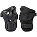 MAXZOLA Kids Protective Pads Knee Pads Elbow Pads Wrist Guards 3 In 1 Protective Gear Set (Black)