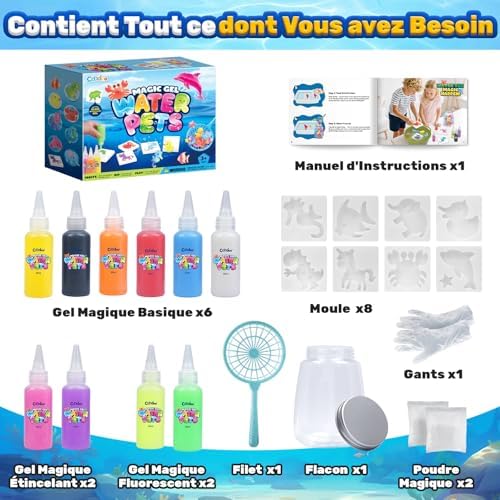 Aqua Gelz Set, Magique Activité Manuelle Enfant, Cadeau Fille Jouet