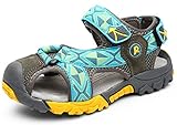 DADAWEN Boy's Girl's Adventure Seeker Closed-Toe Sandal (Toddler/Little Kid/Big Kid)