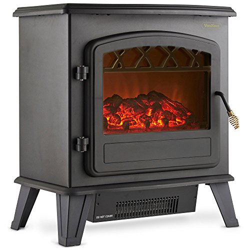 Vonhaus Stove Heater Fire Place Fireplace 1850w Portable Electric