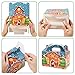 Moretoes 32 Packs 3D Christmas House Cardboard Treat Boxes Gable Boxes Paper Boxes for Xmas Gift, School Classroom Party Favor Supplies, Candy Treat Cardboard Cookie Boxes