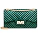 Women Fashion Shoulder Bag Jelly Clutch Handbag Quilted Crossbody Bag with Chain - Green