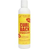 STAR CARE Curl Back Activator Lotion 8oz Curl Enhancer & Moisturizer for Protective Styles Soothes Scalp Detangles & Controls Frizz with Lightweight Non-Greasy Formula