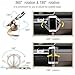 Car Phone Mount WONER Multi-functional Magnetic Vehicle Mobile Phone Support with Buckle Ring, Car GPS Navigation, Air Outlet, Instrument Table in Vehicle, Sucked Type Support (Golden)