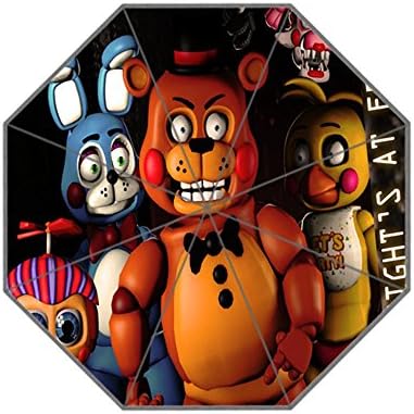 ScottShop Five Nights At Freddy'S Custom Generic Foldable Umbrella Sun Rain Anti-UV