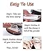 Taipo 3 Stencils Waterproof Eye Brow Stamp Perfect Eyebrow Power Seal Nature Delicate Shape Makeup Fashion Unique Brow Powder for Eyebrows Beginners Busy People (Light Brown)