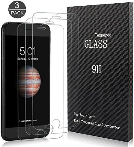 ONLINER iPhone 7Plus Screen Protector, Glass Screen Protector 2.5D Edge Tempered Glass,Bubble Free,3D Touch Compatible,Alleviate-Fingerprint,Oil Stain&amp;Scratch Coating,Case Friendly[3 Packs]