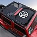 Black Durable Sunshade Mesh Top Cover Provides UV Sun Shade Protection for 2007-2018 Jeep Wrangler JK JKU 4 Door Skull