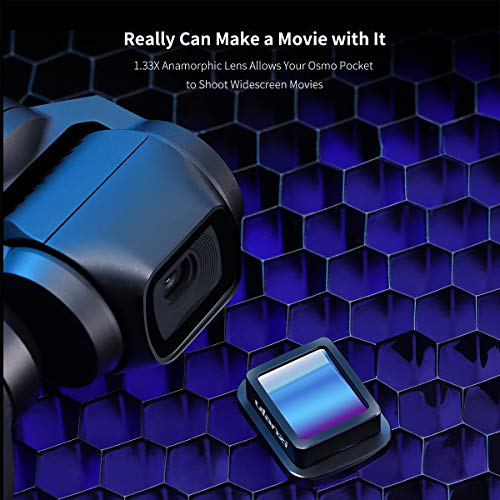 Osmo Pocket Anamorphic Lens 1.33x Flimmaking Lens Vlog Video Shooting Accessory for DJI Osmo Pocket