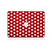 TOP CASE - Polka Dot Design Rubberized Hard Case Compatible Older Generation MacBook Air 13