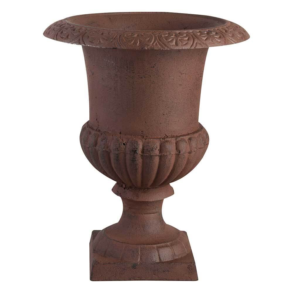 Esschert design XH61-AR 43 x 31 x 31cm 45cm High Cast Iron French Urn - Brown